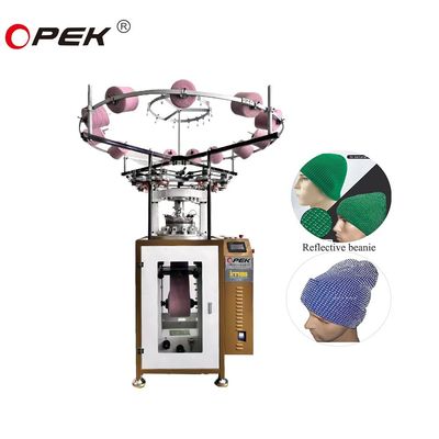 Faire du tricot efficace avec une machine à tricot à casquette réfléchissante