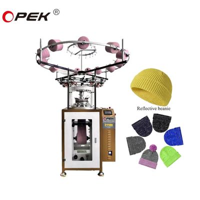 Faire du tricot efficace avec une machine à tricot à casquette réfléchissante