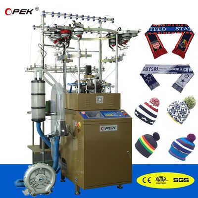 Machine à tricoter pour écharpe de football entièrement informatisée avec alarme entièrement automatique