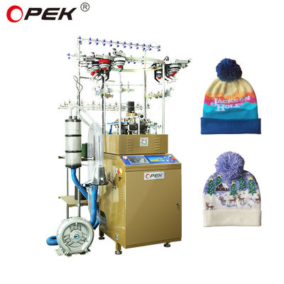 16 Machine à tricoter circulaire à couleur Jacquard pour la production de foulards et de bonnets à grande vitesse