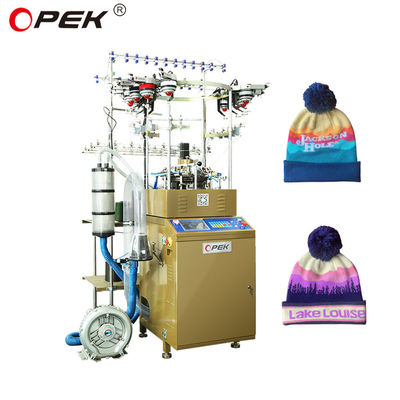 16 Machine à tricoter circulaire à couleur Jacquard pour la production de foulards et de bonnets à grande vitesse