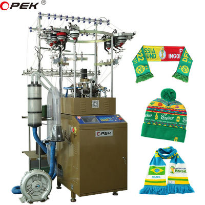 16 Machine à tricoter circulaire à couleur Jacquard pour la production de foulards et de bonnets à grande vitesse