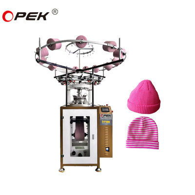 1X1 2X1 2X2 Machine à tricoter des bonnets à côtes pour couture à l'échelle du poisson, gaufres et chapeaux d'hiver