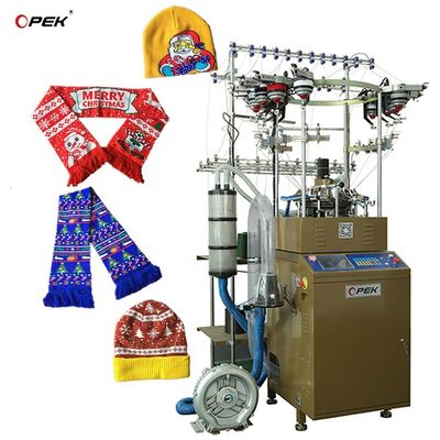 600 ensembles/mois Machine à tricoter chapeaux et écharpes pour la production de foulards de football