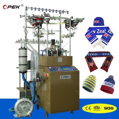 Équipement de fabrication de foulards et de bonnets pour amateurs de football à double tricot
