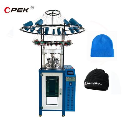 Completement informatisé contrôle OPEK haute vitesse chapeau à côtes chapeau Beanie machine à tricoter circulaire
