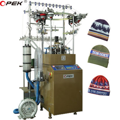 Machine de tricot de casquette et écharpe hautement OPEK 365 entièrement informatisée