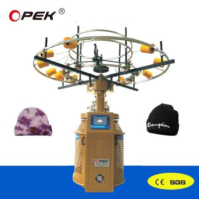 OPEK Machine de coiffure en tubes sans couture à tricot circulaire entièrement automatique avec alarme automatique