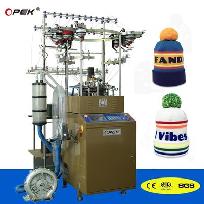 Machine à tricoter sans couture à manche à côtes, à casquette circulaire, écharpe à casquette, avec servomoteur à écran tactile
