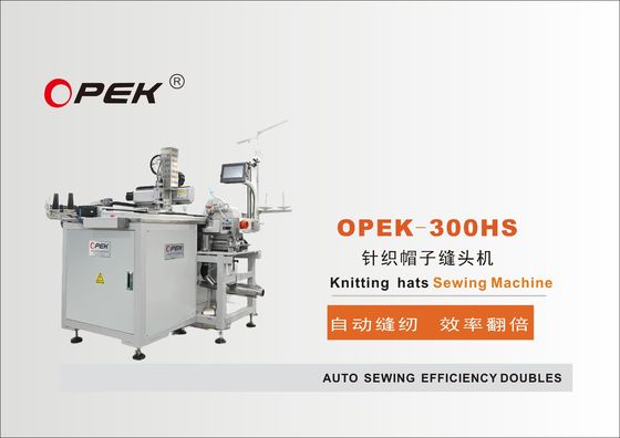 1.5KW OPEK-300HS Machine automatique de couture de chapeau pour tricoter la tête de chapeau dans les magasins de vêtements