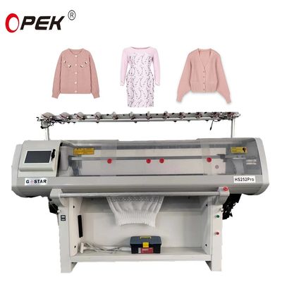 Machine à tricoter à plat informatisée pour pull/chapeau Opek Jersey Jacquard Style populaire