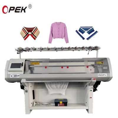 Machine à tricoter à plat informatisée pour pull/chapeau Opek Jersey Jacquard Style populaire