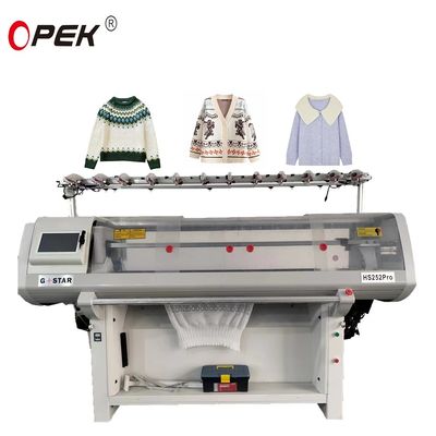 1.6m/S Machine à tricoter à double système de jersey et de pull plat avec une consommation électrique de 1000 W