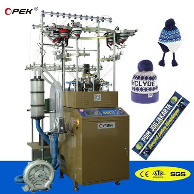 Machine à tricoter chapeau écharpe de Noël OPEK pour une production rapide et facile