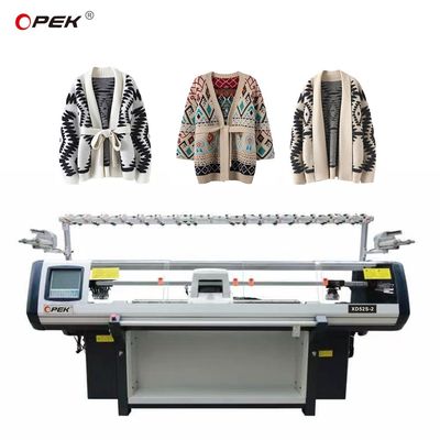 Opek style 2 machine à tricot de pull à double système à chariot unique 2500*850*1600mm