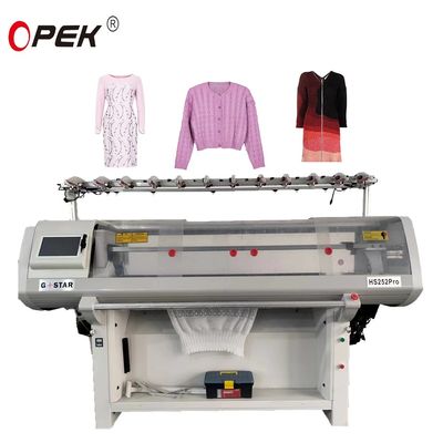 Machine à tricoter à double système à largeur de 52 pouces avancée