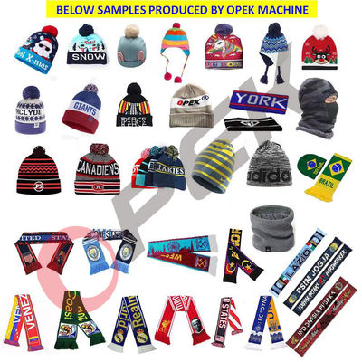 OPEK Man Machine de tricot de bonnet de mode et de casquette alimentée par une technologie de servo-moteur