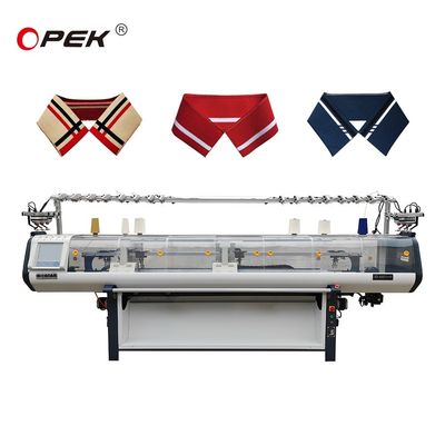 Machine à tricoter à col double tête de calibre 10GG pour la production de pulls de 80 pouces de largeur