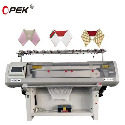 14 Gauge entièrement Jacquard Collier et pull machine à tricoter avec des performances plus élevées de vitesse