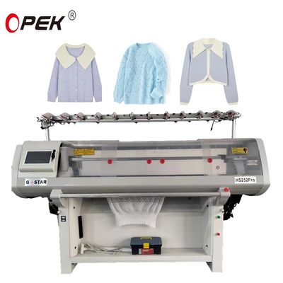 14 Gauge entièrement Jacquard Collier et pull machine à tricoter avec des performances plus élevées de vitesse