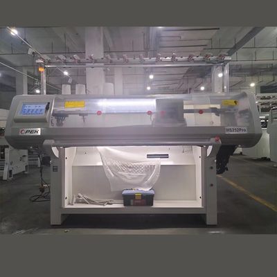 Machine à tricoter à plat entièrement Jacquard 52 pouces 36-100 pouces tout 12G 14G 16G double système
