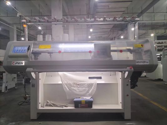 Machine à tricoter à col plat de 52 pouces dotée d'un double système et d'un contrôle informatisé
