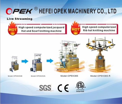 2024 OPEK Machine à tricoter à côtes circulaires à grande vitesse et à jacquard pour un fonctionnement facile