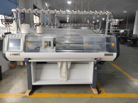 Machine à tricoter à col plat de 52 pouces dotée d'un double système et d'un contrôle informatisé