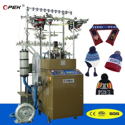 Machine à tricoter pour chapeaux d'hiver à écran tactile OPEK avec système de contrôle entièrement informatisé