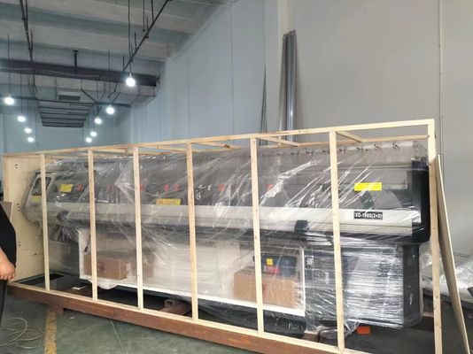 Machine à tricoter plat 80 pouces pour un faible coût d'entretien et double collier de transport