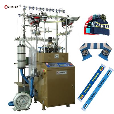 600 ensembles par mois OPEK Chapeau à grande vitesse et fan de football écharpe machine à tricoter 752*663*1418mm