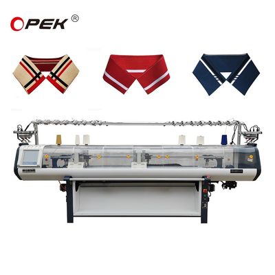 Conception d'une machine à tricoter à plat informatisée de calibre 12 pour la production de cols de T-shirts polo