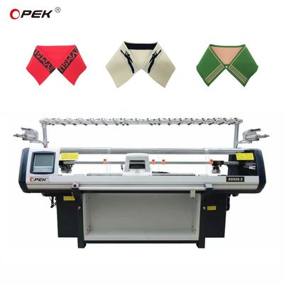 Machine à tricoter à col plat 52-80 pouces système double à chariot unique pour T-shirt polo