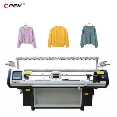 Machine à tricoter à plat informatisée à double système pour vêtements de largeur de tricot de 72 pouces