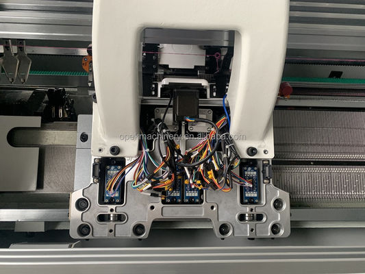 Machine à tricoter à plat informatisée de 52 pouces OPEK 12 Gauge avec 1 1 système de chariot