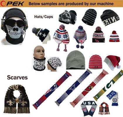16 Machine à tricoter écharpe et bonnet circulaire de couleur Jacquard pour accessoires d'hiver