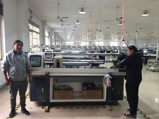 900 kg machine à tricoter à haute vitesse système unique T-shirt polo collier pull et manchette