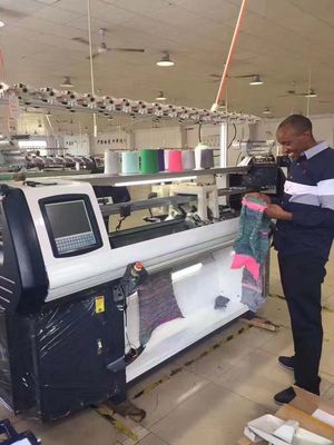 Machine à tricoter chapeau et foulard à haute vitesse à trois systèmes