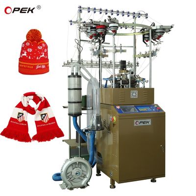Machine à tricoter écharpe et chapeau d'hiver entièrement automatique à haute capacité de production