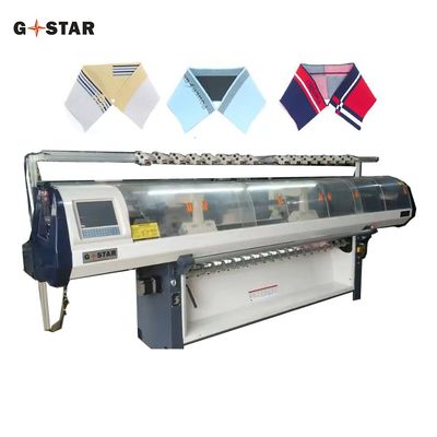 Machine à tricoter à double col de 80 pouces pour un seul véhicule et trois systèmes de tricot