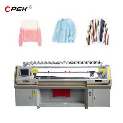 Machine à tricoter à plat informatisée de calibre 8gg pour pulls système simple double trois