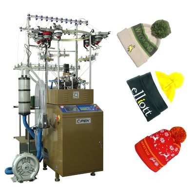 Machine à tricoter à chapeau à bonnet entièrement informatisée avec moteur de 1 kW