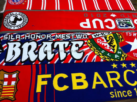 La machine de tricot de foulard OPEK est la solution ultime pour la production de foulard de clubs de football