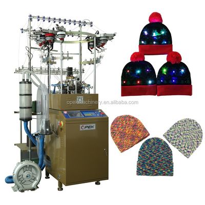 Machine à tricoter à chapeau et chapeau OPEK365 informatisée avec certification ETL