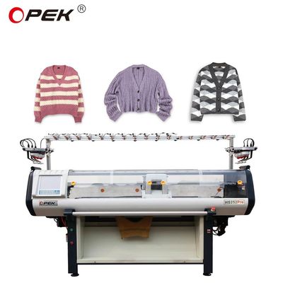 Machine à tricoter de pull plat double système de 52 pouces pour une vitesse plus rapide dans les magasins de vêtements