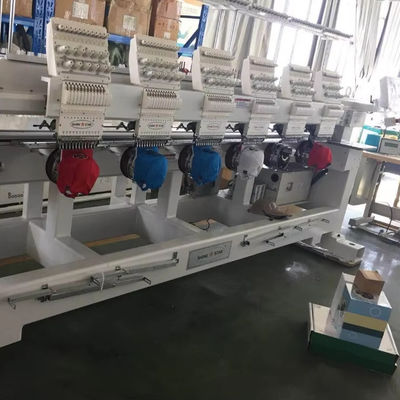 Intervalle de tête 400 mm 6 têtes 12 15 aiguilles Machine de broderie pour casquette