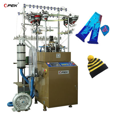Machine à tricoter numérique à alarme entièrement automatique pour écharpe de chapeau tricotée en style warp