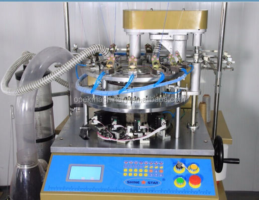 Machine à tricoter numérique à alarme entièrement automatique pour écharpe de chapeau tricotée en style warp