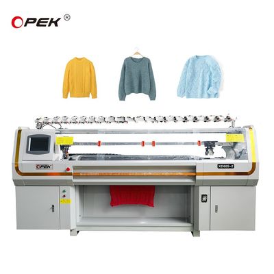 Trois systèmes entièrement informatisés machine de tricot de pull plat pour le tricot à domicile