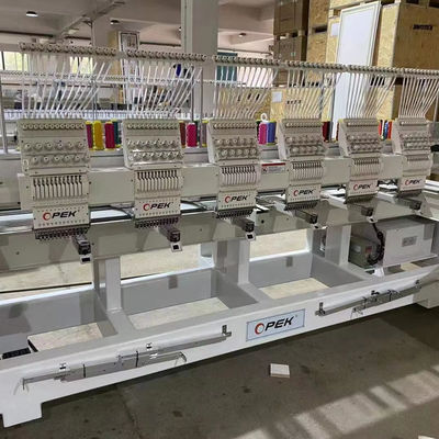 110V-220V Machine de broderie par ordinateur à 6 têtes intégrée pour une surface de broderie maximale de 400*450 mm